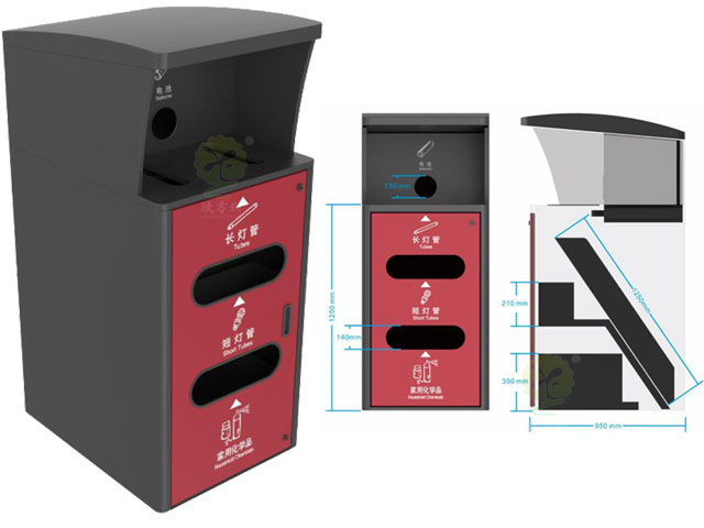 深圳2020新款集中分類(lèi)投放點(diǎn)生活垃圾收集容器
